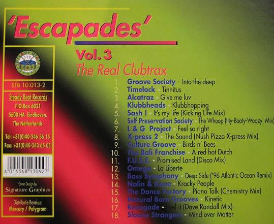Various : Escapades Vol.3 - The Real Clubtrax (CD, Mixed)