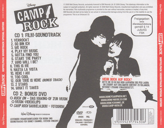 Various : Camp Rock (CD, Album, Enh + DVD-V, PAL + S/Edition)