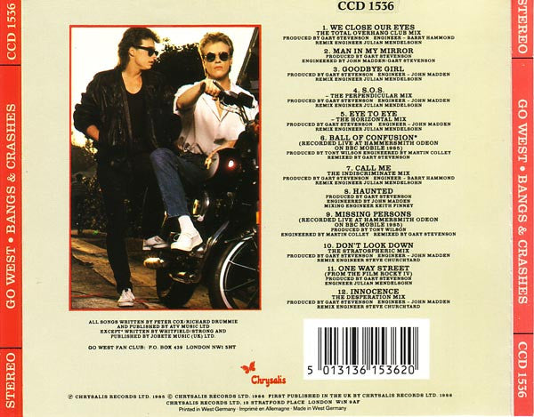 Go West : Bangs & Crashes (CD, Comp)