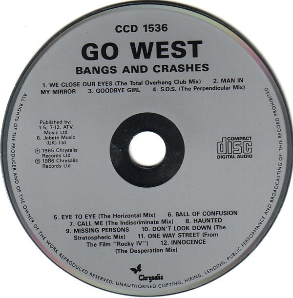 Go West : Bangs & Crashes (CD, Comp)