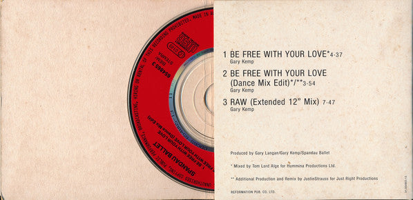 Spandau Ballet : Be Free With Your Love (CD, Mini, Maxi)