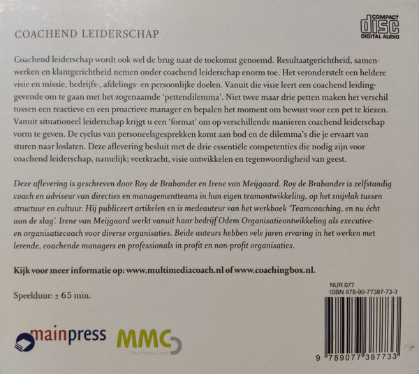 Marijke Lingsma : De Coachingbox 3/ Coachend Leiderschap (CD)