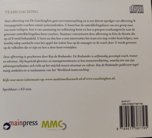 Marijke Lingsma : De Coachingbox 9/ Teamcoaching (CD)