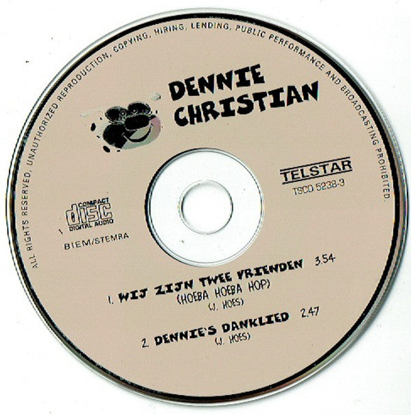 Dennie Christian : Wij Zijn Twee Vrienden (CD, Single)