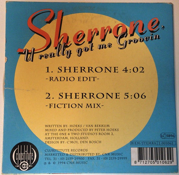 Sherrone : U Really Got Me Groovin' (CD, Single)