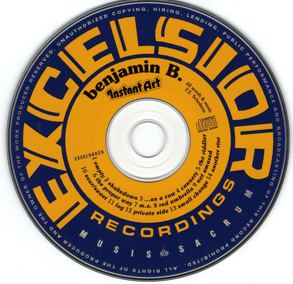 Benjamin B. : Instant Art (CD, Album + CD, Album)