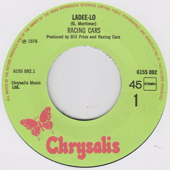 Racing Cars : Ladee-Lo (7", Single)
