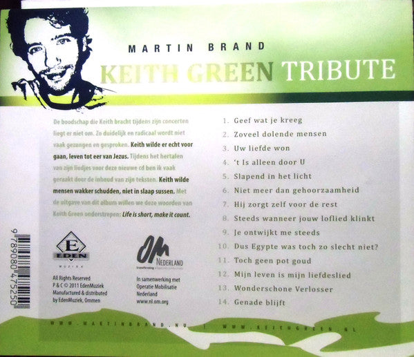 Martin Brand : Keith Green Tribute (Uw Liefde Won) (CD, Album)