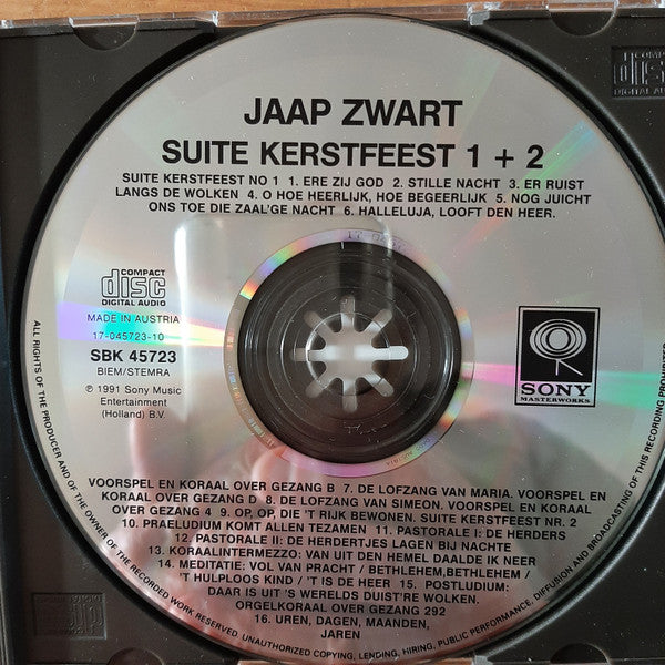 Jan Zwart, Jaap Zwart : Jan Zwart Suite Kerstfeest I & 2 (CD)