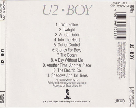 U2 : Boy (CD, Album, RE, Jap)