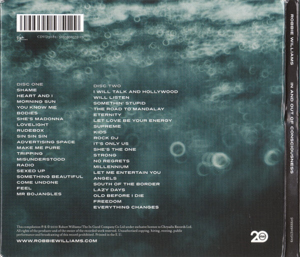 Robbie Williams : In And Out Of Consciousness - Greatest Hits 1990 - 2010 (2xCD, Comp, Gat)