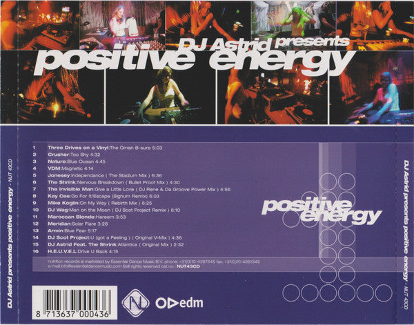 DJ Astrid : Positive Energy 1 (CD, Mixed)