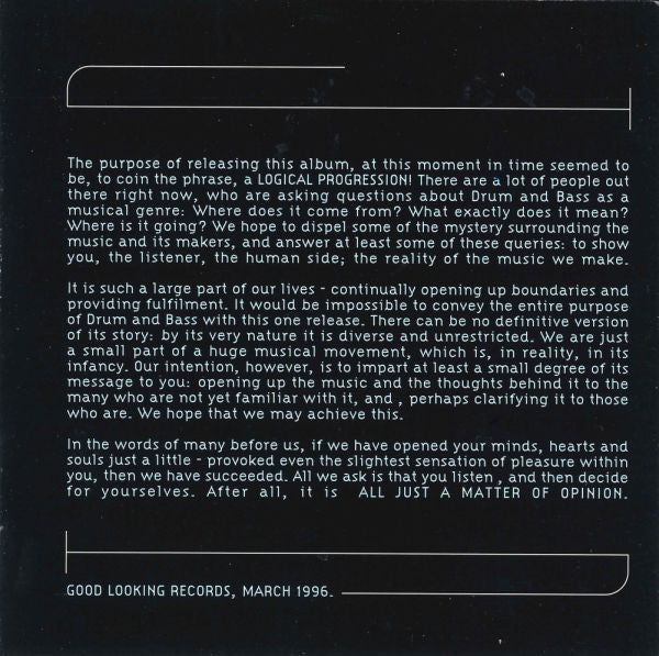 LTJ Bukem : Logical Progression (CD, Comp, PDO + CD, Mixed, PDO)