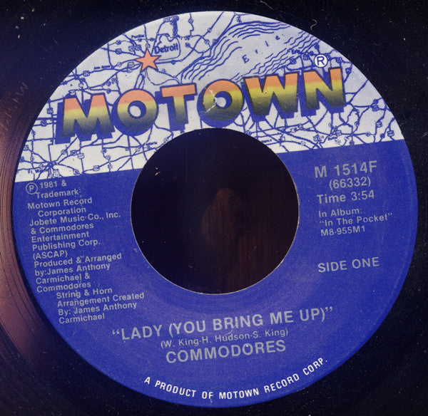 Commodores : Lady (You Bring Me Up) (7")