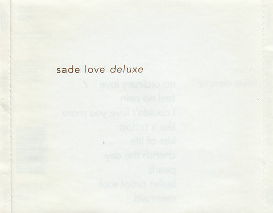 Sade : Love Deluxe (CD, Album, RE, RM)