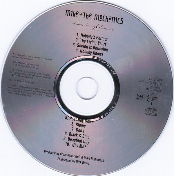 Mike & The Mechanics : Living Years (CD, Album, RE)