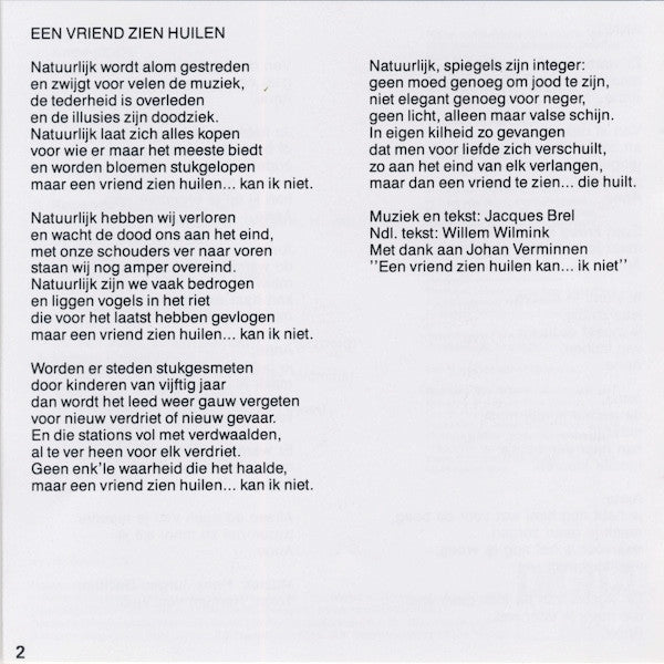 Herman van Veen : Anne (CD, Album, RP)