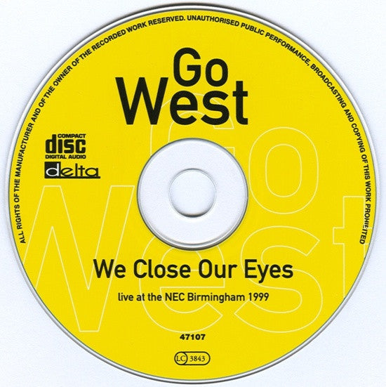 Go West : We Close Our Eyes (CD)