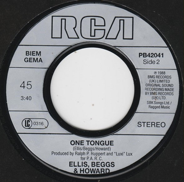 Ellis, Beggs & Howard : Bad Times (7")