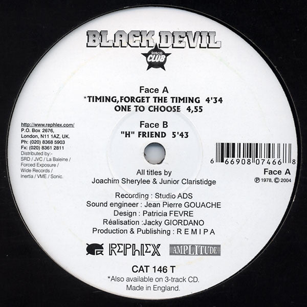 Black Devil : Disco Club (12")