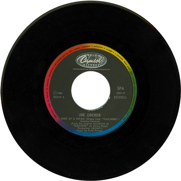 Joe Cocker : Edge Of A Dream (Theme From "Teachers") (7", Single)