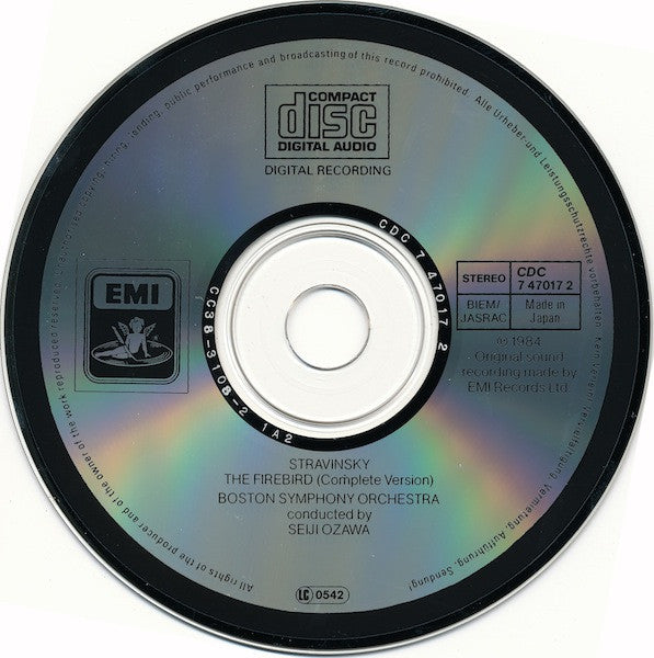 Igor Stravinsky - Boston Symphony Orchestra, Seiji Ozawa : The Firebird (CD, Album)