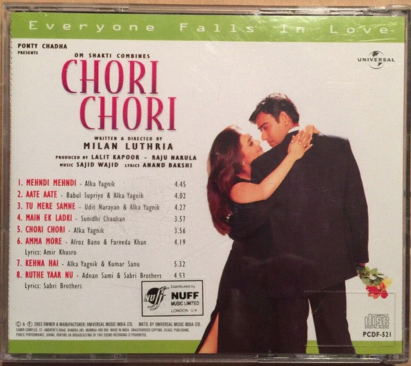 Sajid Wajid : Chori Chori (CD)