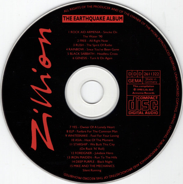 Various : Popdreams & Rocktracks - The Earthquake Album (CD, Comp, RE)