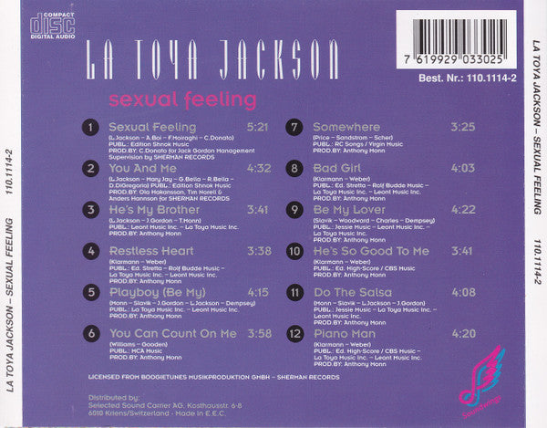 La Toya Jackson : Sexual Feeling (CD, Album)