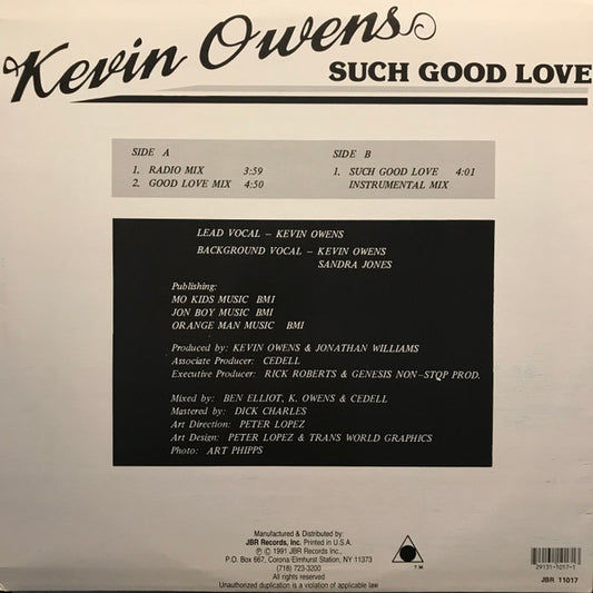 Kevin Owens : Such Good Love (12")