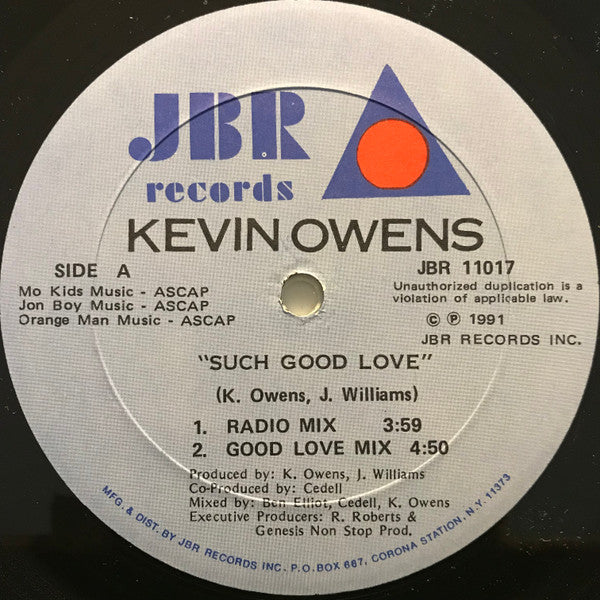 Kevin Owens : Such Good Love (12")