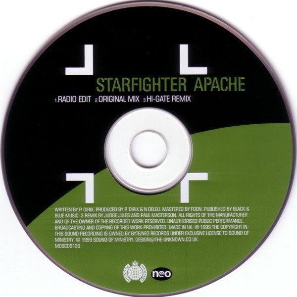 Starfighter : Apache (CD, Single)