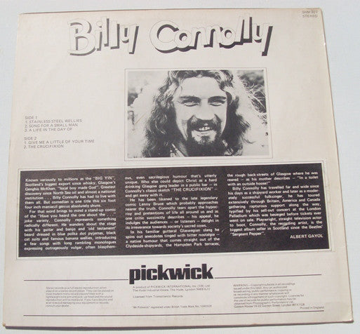 Billy Connolly : Billy Connolly (LP, Comp)