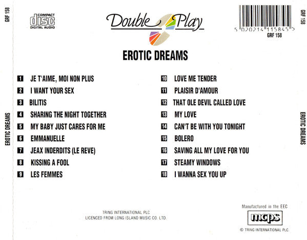 Unknown Artist : Erotic Dreams (CD, Comp)
