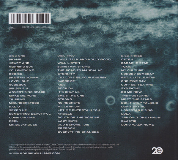 Robbie Williams : In And Out Of Consciousness: Greatest Hits 1990 - 2010 (3xCD, Comp, Med)