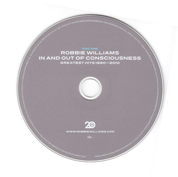 Robbie Williams : In And Out Of Consciousness: Greatest Hits 1990 - 2010 (3xCD, Comp, Med)