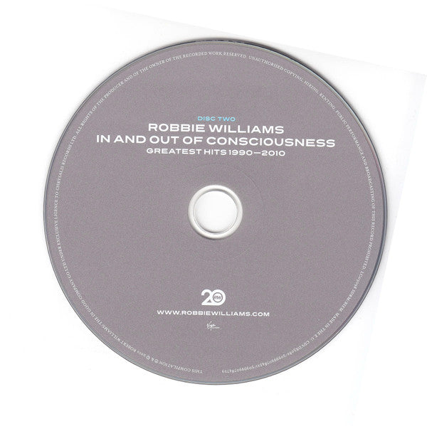 Robbie Williams : In And Out Of Consciousness: Greatest Hits 1990 - 2010 (3xCD, Comp, Med)
