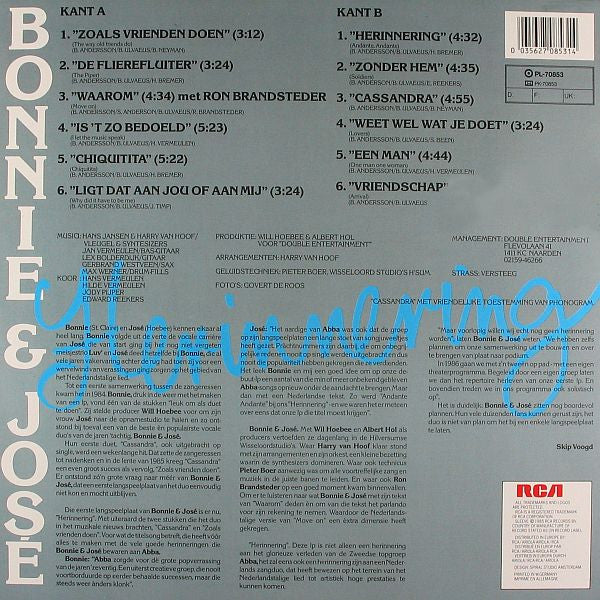 Bonnie St. Claire & José (3) : Herinnering (LP, Album)