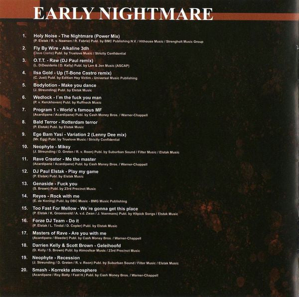 DJ Neophyte & DJ Panic : A Nightmare In Rotterdam - The Legend Returns (2xCD, Comp)
