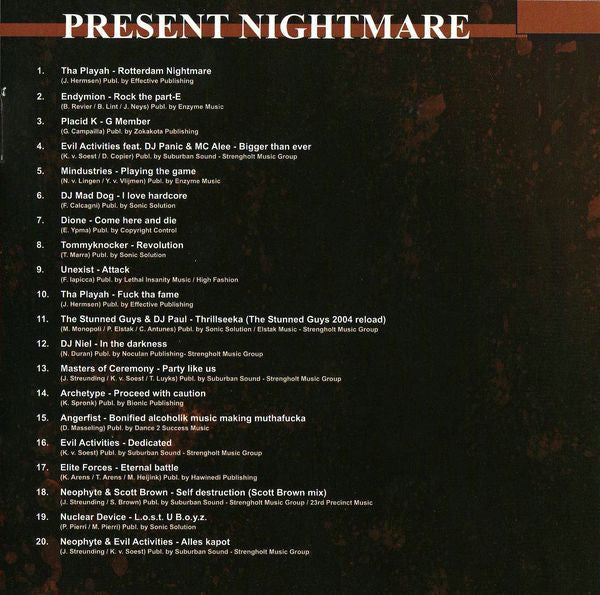 DJ Neophyte & DJ Panic : A Nightmare In Rotterdam - The Legend Returns (2xCD, Comp)