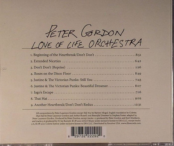 Peter Gordon & Love Of Life Orchestra : Love Of Life Orchestra (CD, Comp)