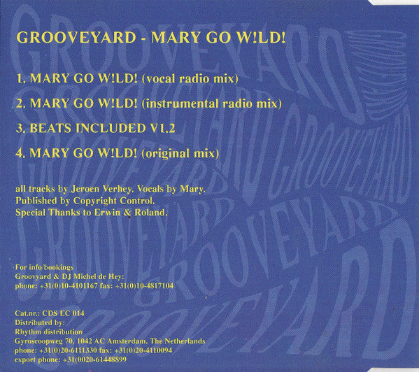 Grooveyard : Mary Go W!ld! (CD, Single)