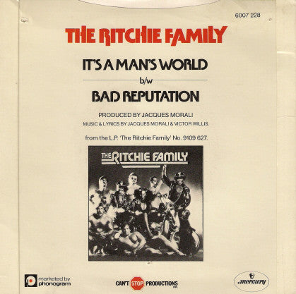 The Ritchie Family : It's A Man's World (7", Single)