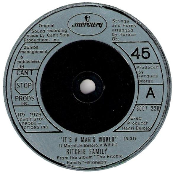 The Ritchie Family : It's A Man's World (7", Single)