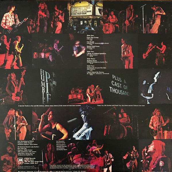 Humble Pie : Performance: Rockin' The Fillmore (2xLP, Album, RE)