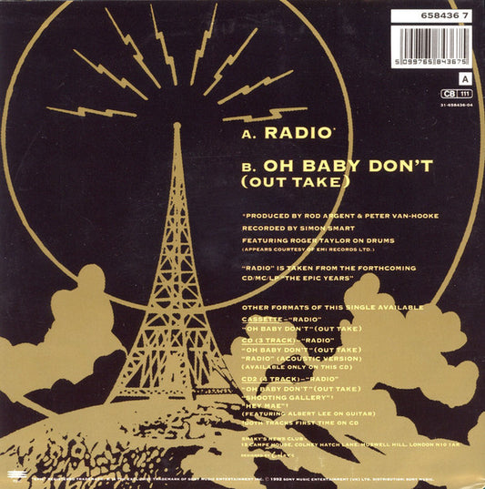 Shakin' Stevens Featuring Roger Taylor : Radio (7")