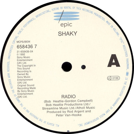 Shakin' Stevens Featuring Roger Taylor : Radio (7")
