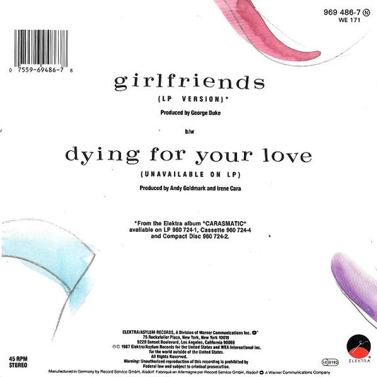 Irene Cara : Girlfriends (7", Single)