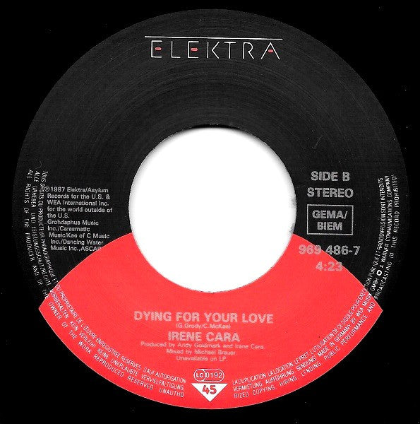 Irene Cara : Girlfriends (7", Single)