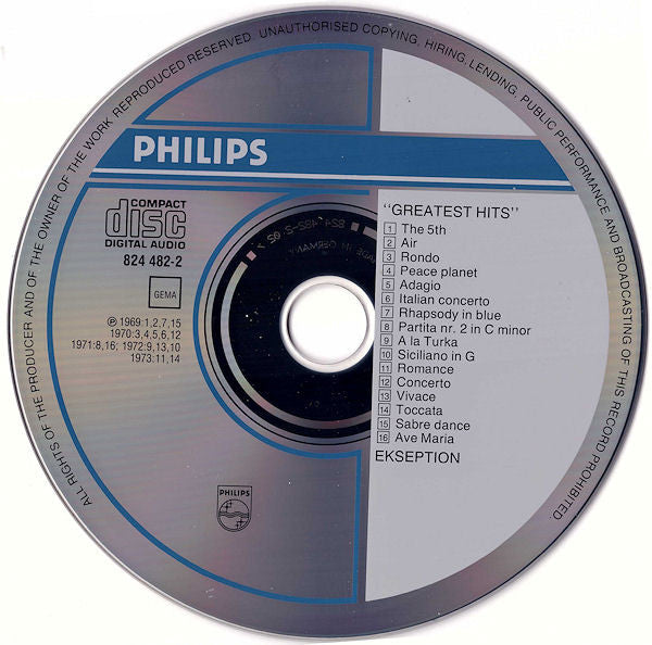 Ekseption : Greatest Hits (CD, Comp, RP)